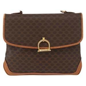 Celine Macadam Handbag Brown